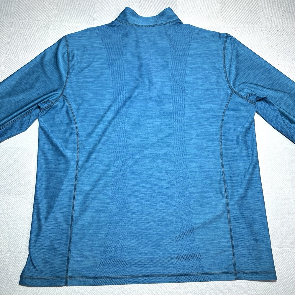 Tommy Bahama Palm Coast Island Zone 1/4 Zip Mens Large Blue Performance Wicking - Picture 8 of 15